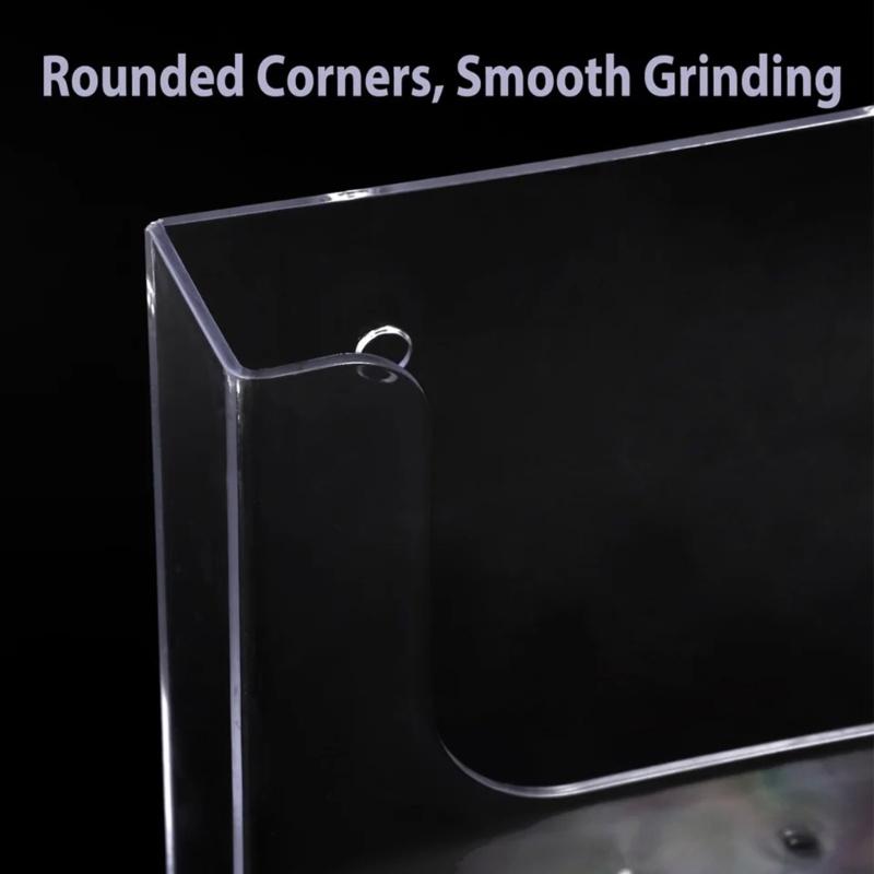 Heavy Duty Wall Mounted File Holder Clear Acrylic Document Organiser Display Rack For School Office Wall Organization