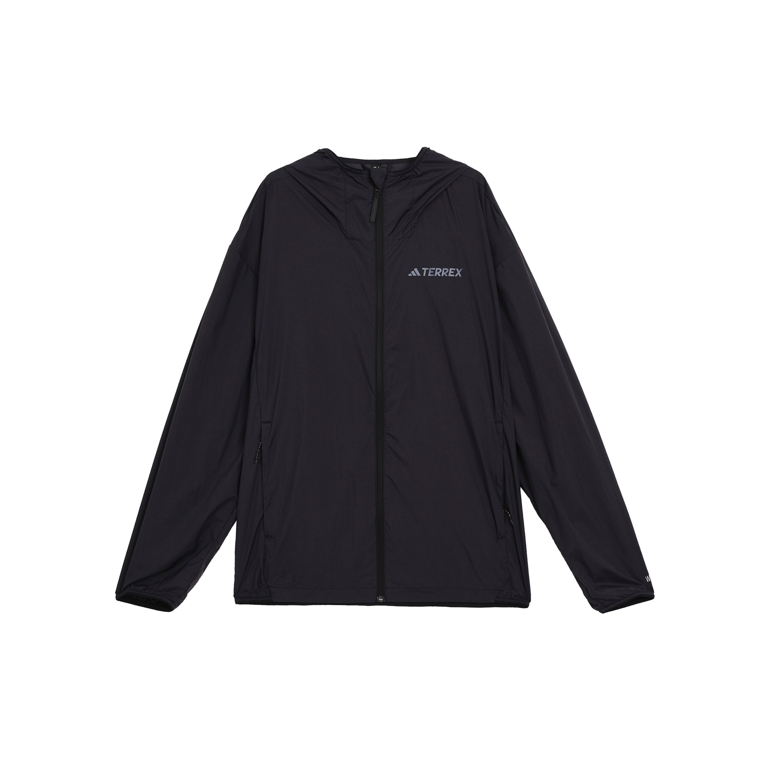 

Adidas ветрозащитная однотонная водостойкая дышащая ветровка с капюшоном мужская верхняя одежда черная IW3911 M