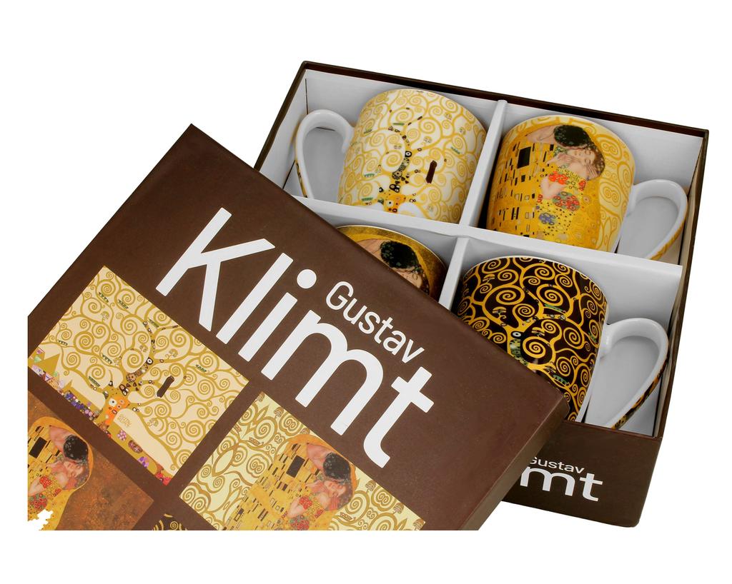 Zestaw 4 Kubków Klimt 350 Ml