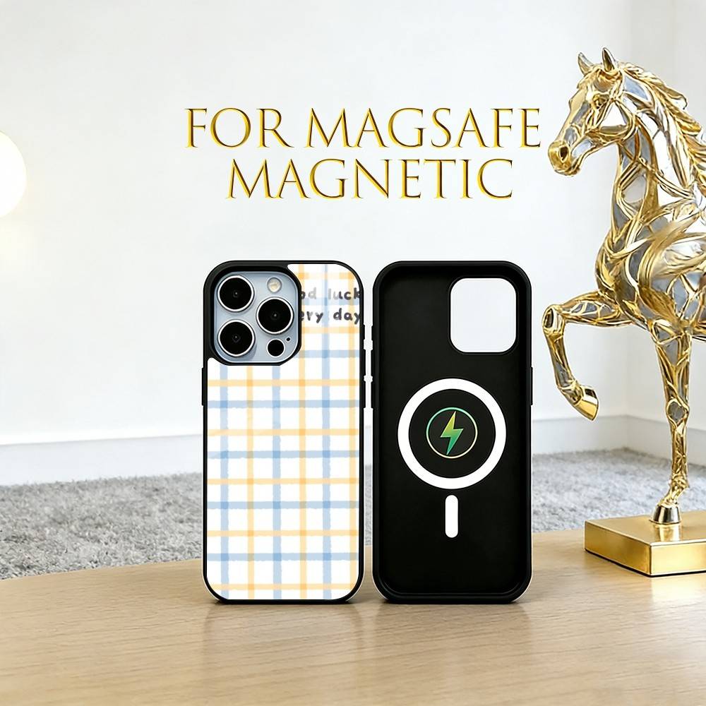 

Minimalist Phone Case For iPhone17,16,15,14,13,12,11 Plus,Pro Magnetic with Magsafe Wireless Charging iPhone12mini