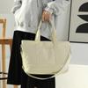 Large Capacity Tote Bag, Single Shoulder Bag, Casual Women's Solid Color Handbag