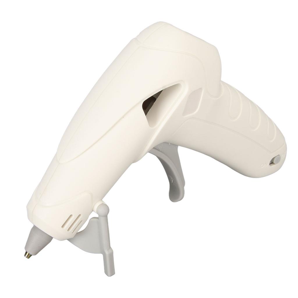 10W Hot Melt Glue Machine with 30 Glue Sticks Foldable Stand Fast Preheating Hot Glue Tool for Craft Projects White