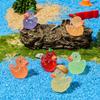 10/20Pcs Vegetable Duck Figurines Luminous Christmas Decor Glow In Dark Ornaments For Fairy Garden Valentine Gift