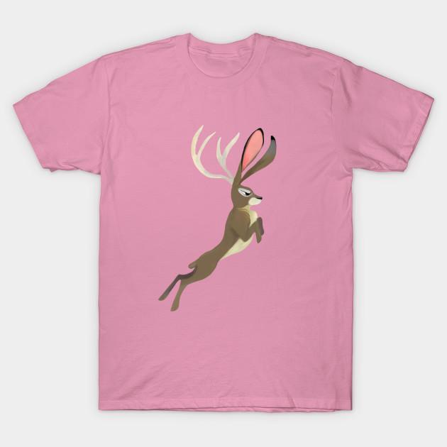 T Shirt Women Jackalope Harajuku Print Kawaii Tshirt Summer Short Sleeve Female T-Shirt Top Tee