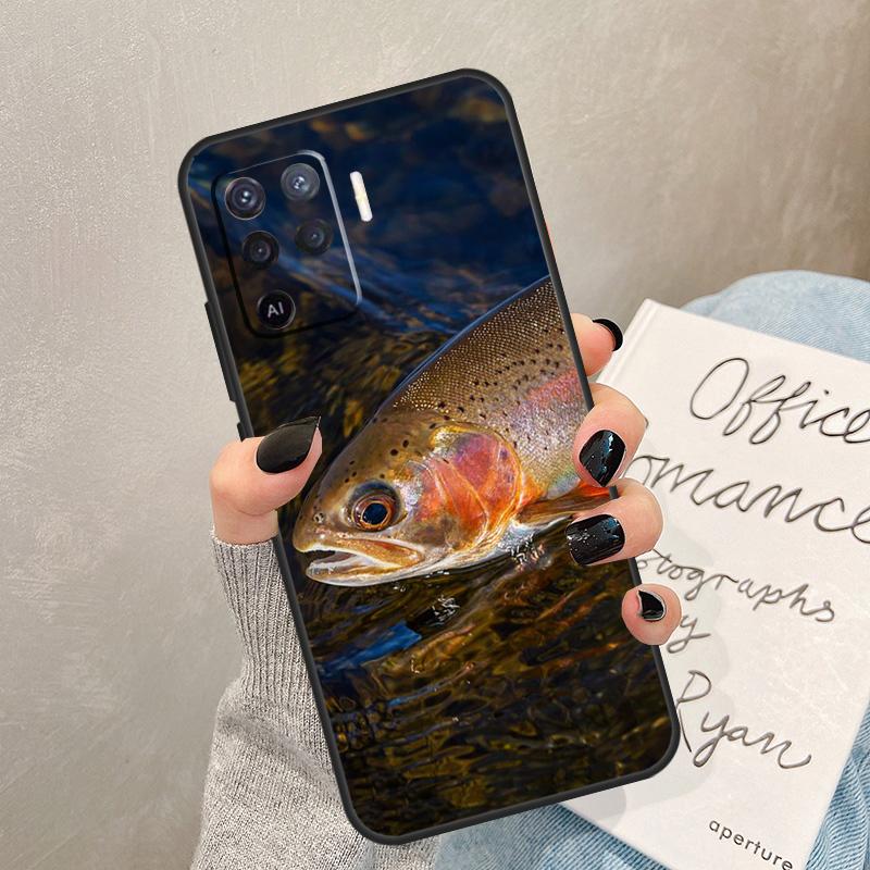 

Rainbow Trout Fishing Case For Oppo A54 A74 A94 A17 A57 A77 A76 A16 A96 A18 A60 A80 A40 A38 A58 A78 A98 A15 A5 Pro OPPO A57 5G