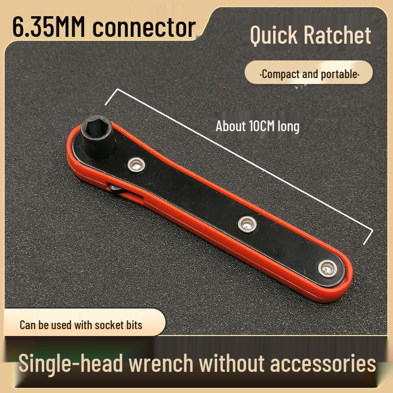 Yato Mini Ratsche & L Schraubendreher Set mit Schlitz-, Kreuzschlitz- und Stecknussaufsätzen