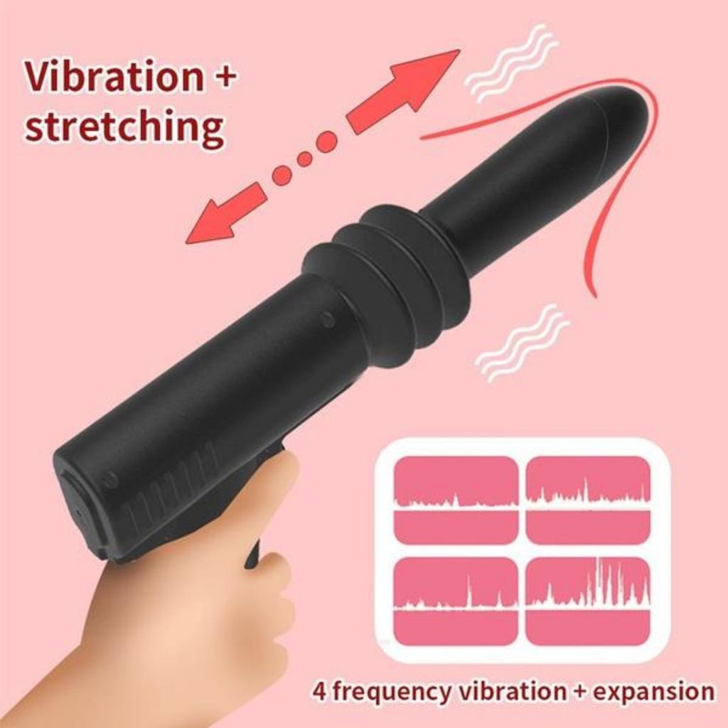 Female Sex Toys, Telescopic Vaginal Dildo Vibrator,Massage Vibrators, Vibrating Retracting, G-spot  Anal Stimulation Sex Toys for Couples