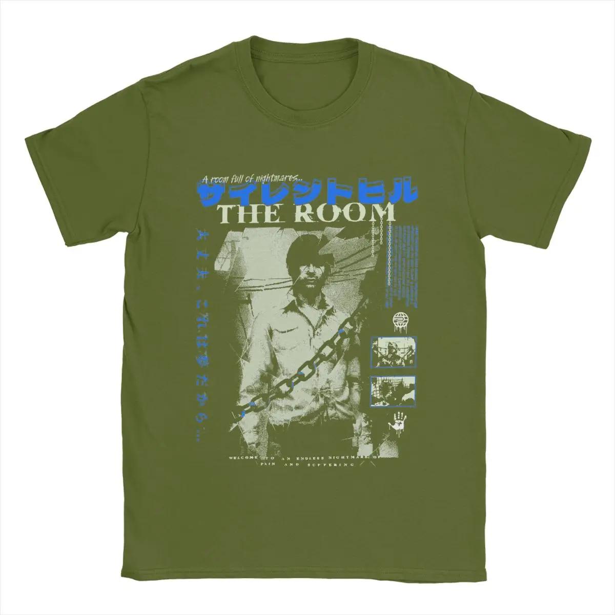 

Мужские футболки Silent Hill The Room Cool Pure Cotton Tees Футболки с коротким рукавом Футболки с круглым вырезом Одежда Уникальная 4XL