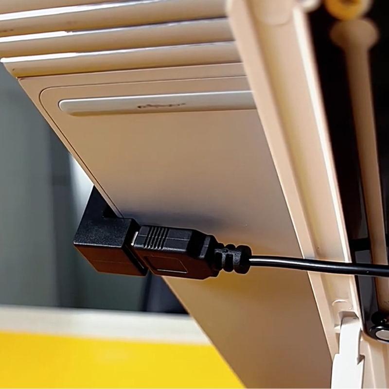 USB C 90 Derece Yan Açılı Konnektörler Hızlı Şarj Kablosu Adaptörü Dar Alanlar İçin Güvenli Seyahat Dostu