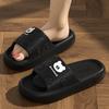New Eva Cool Slippers Men's Thick Bottom Wear-resistant Bathroom Home Home Outdoor Couple Slippers Summer