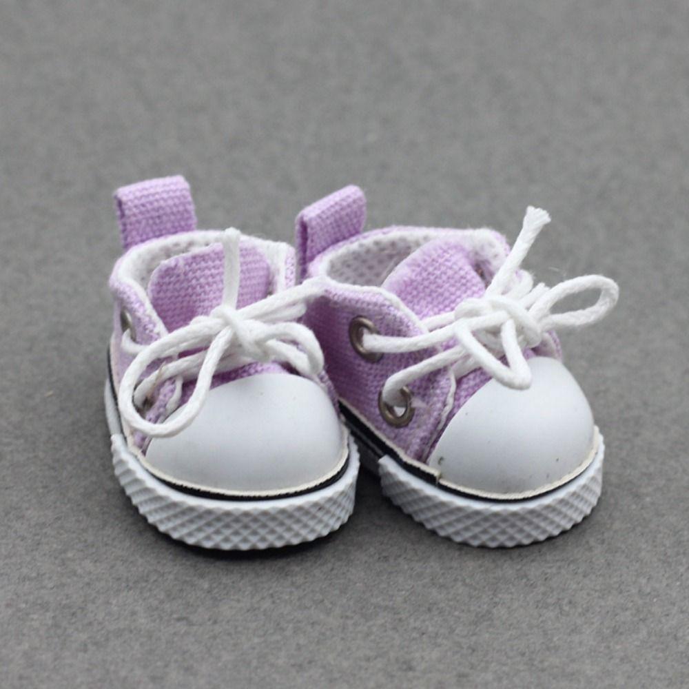 Canvas Labubu Canvas Doll Shoes Sneakers Doll Clothes Shoe Doll Mini Sports Shoes DIY Doll Toy