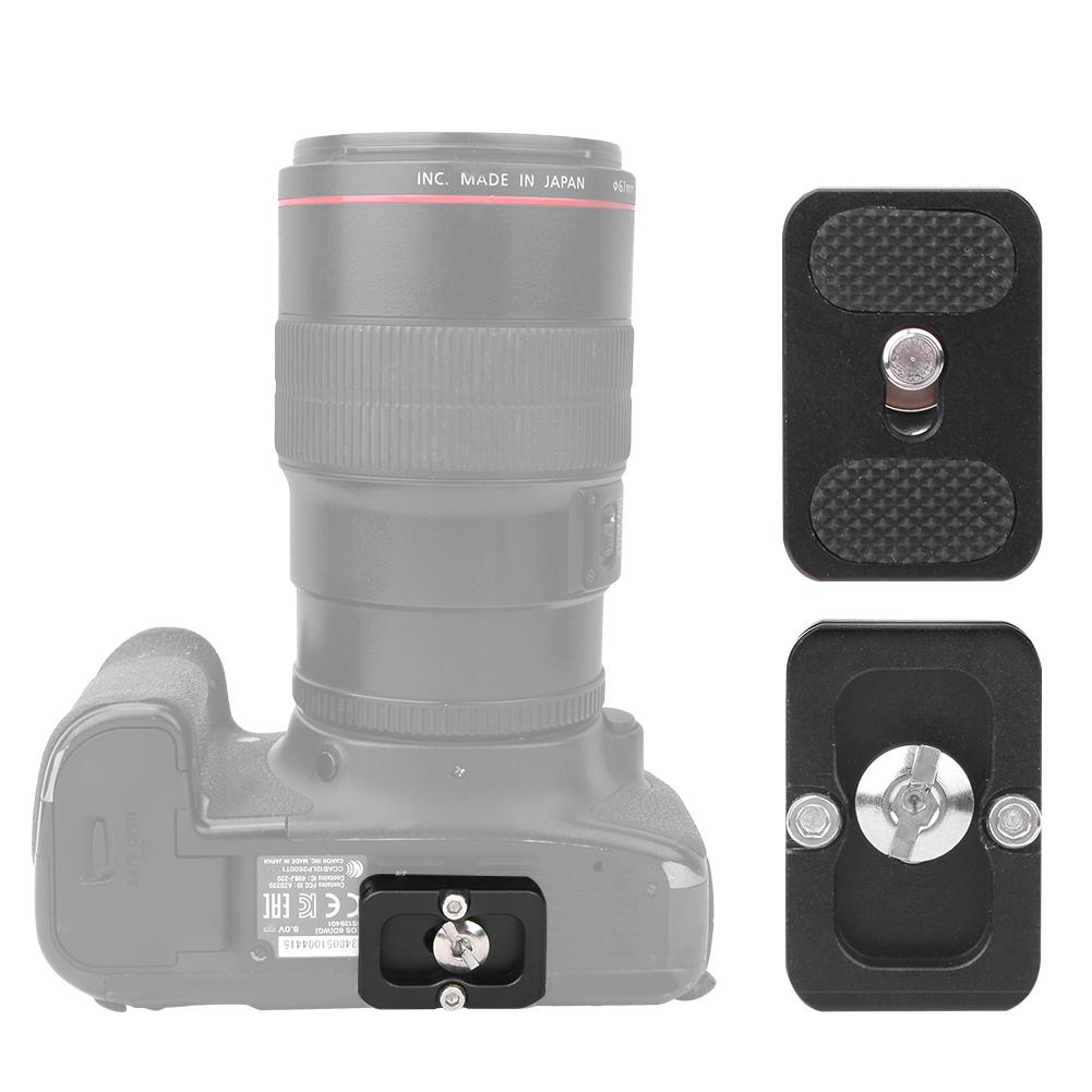 PU25 Mini Quick Release Plate with 1 4 inch Screw Mount for Tripod Ball Head Monopod AccessoryPU25