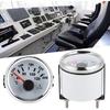 Water Temperature Gauge,52mm/2in Marine Engine Water Temperature Gauge 40 120 ℃ Temp Meter for Boat RV(White Dial Silve)