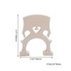 Yibuy 5er-Pack Holzfarbe Volle Größe 44 Musikinstrument Ahorn Cello Steg