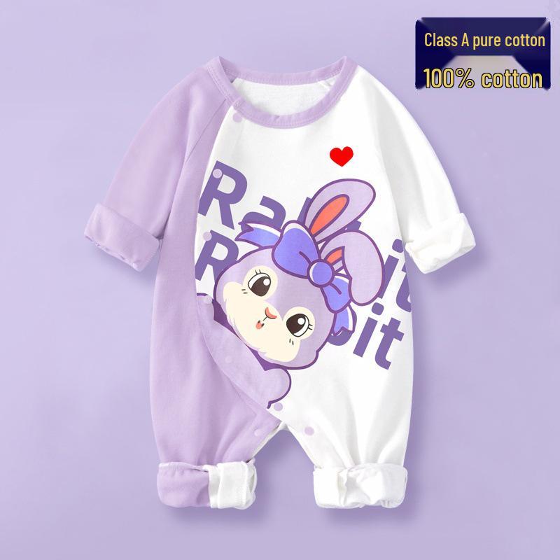 

Ексклюзивний дитячий ромпер з довгим рукавом – Дитячий костюм для повзання з чистої бавовни на весну та осінь 90cm