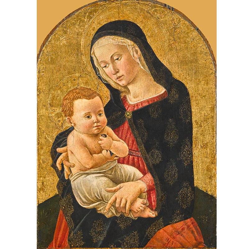 DIY Religious Icon 5D Diamond Painting Full Drill Cartoon Diamond Embroidery Cross Stitch Mosaic Rhinestone Home Decor