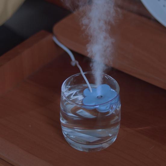 USB Plug-Play Small Humidifier Low Noise Compact Size Portable Mini Essential Oil Diffuser Ultrasonic Aromatherapy Humidifier