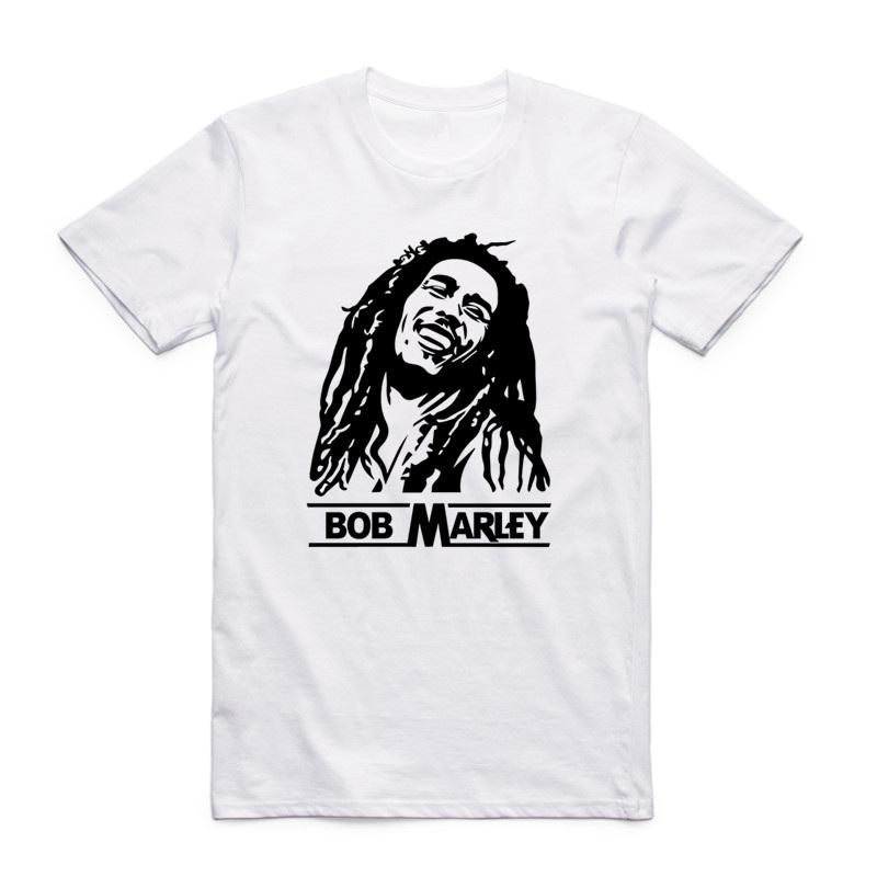 Asian Size Men Women Printing Bob Marley Fashion T Shirt O Neck Short Sleeves Jamaica Singer