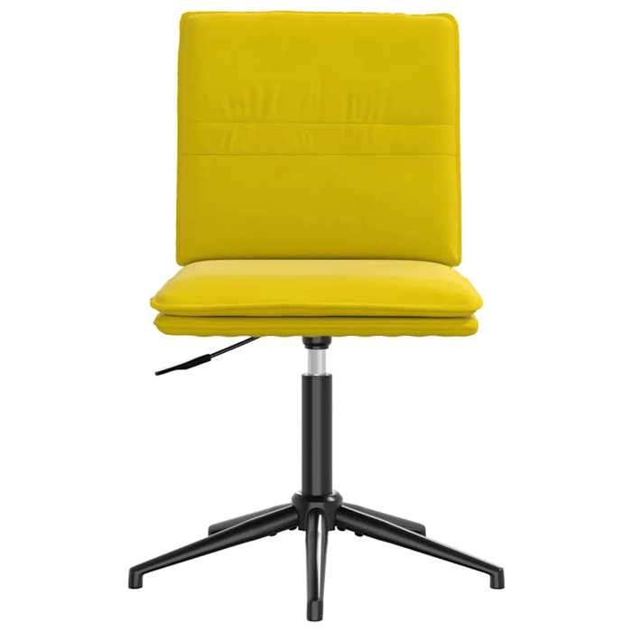 VidaXL Chaise à manger Jaune Velours, chaise, chaise de salon, chaise d'accent, chaise de cuisine, siège de salle à manger, 4101274