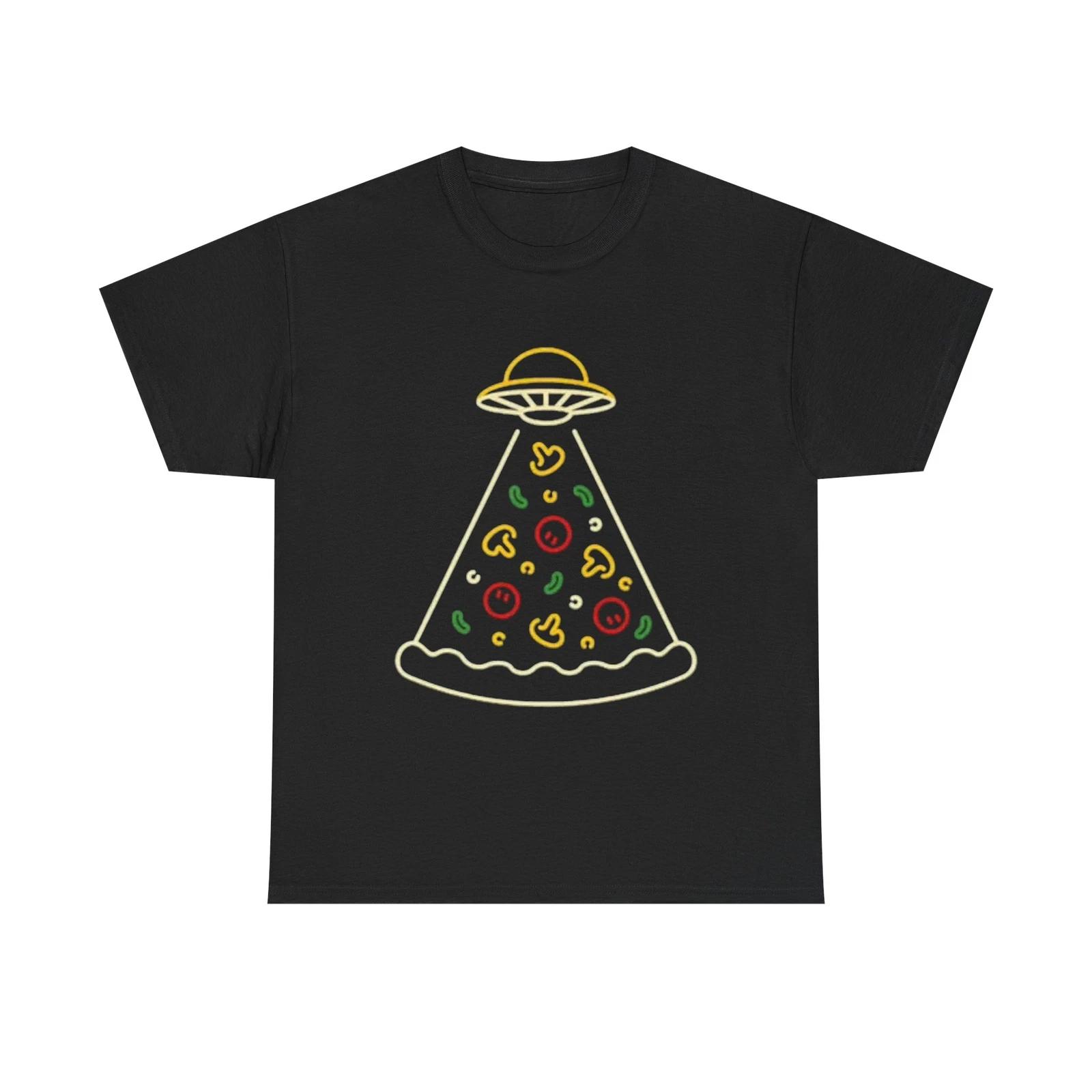 Men s and Women s T-shirts Space Pizza M