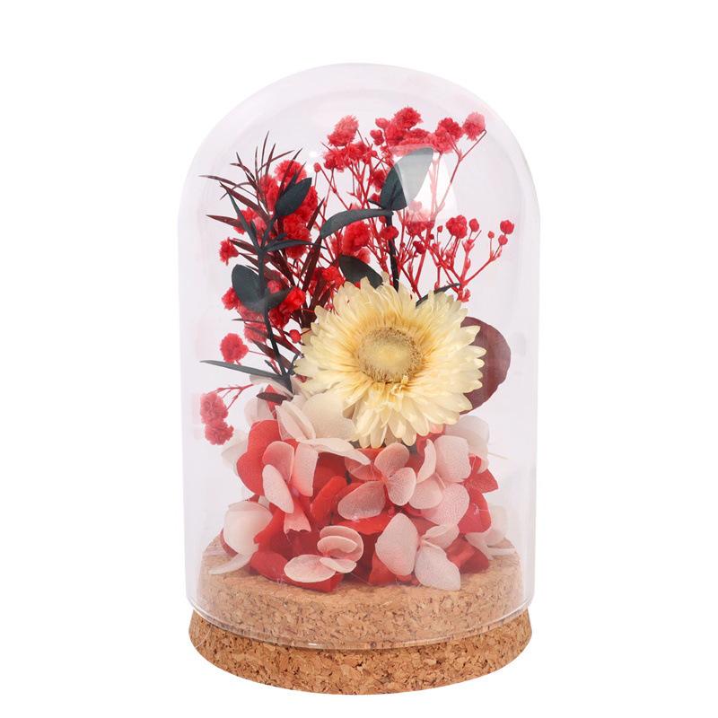 Handmade Preserved Flower Glass Dome Ornament: Double Ninth Festival DIY Kit for Creative Gifts & Team Activities