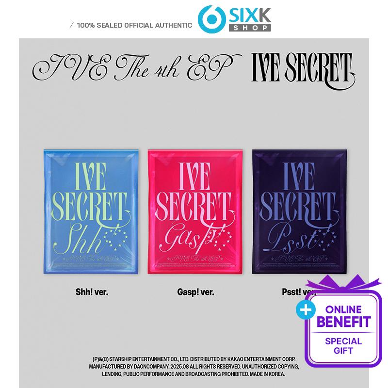 [Pre-order] IVE - 4th Mini Album [IVE SECRET] (+Online Benefit)