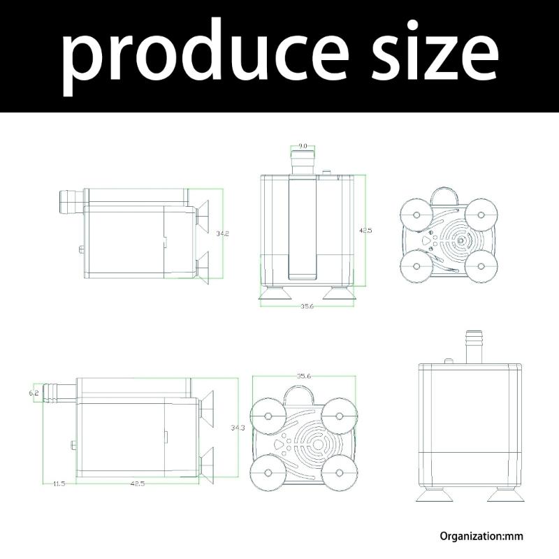 Brushless Fish Tank Small Water Pump Small Submersibles Water Pump Water Circulation Fountain Pump With Flows Control