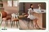 Hoker Brązowy Taboret Do Kuchni Barowy Do Pokoju Nowoczesny Begryf 33X33X76