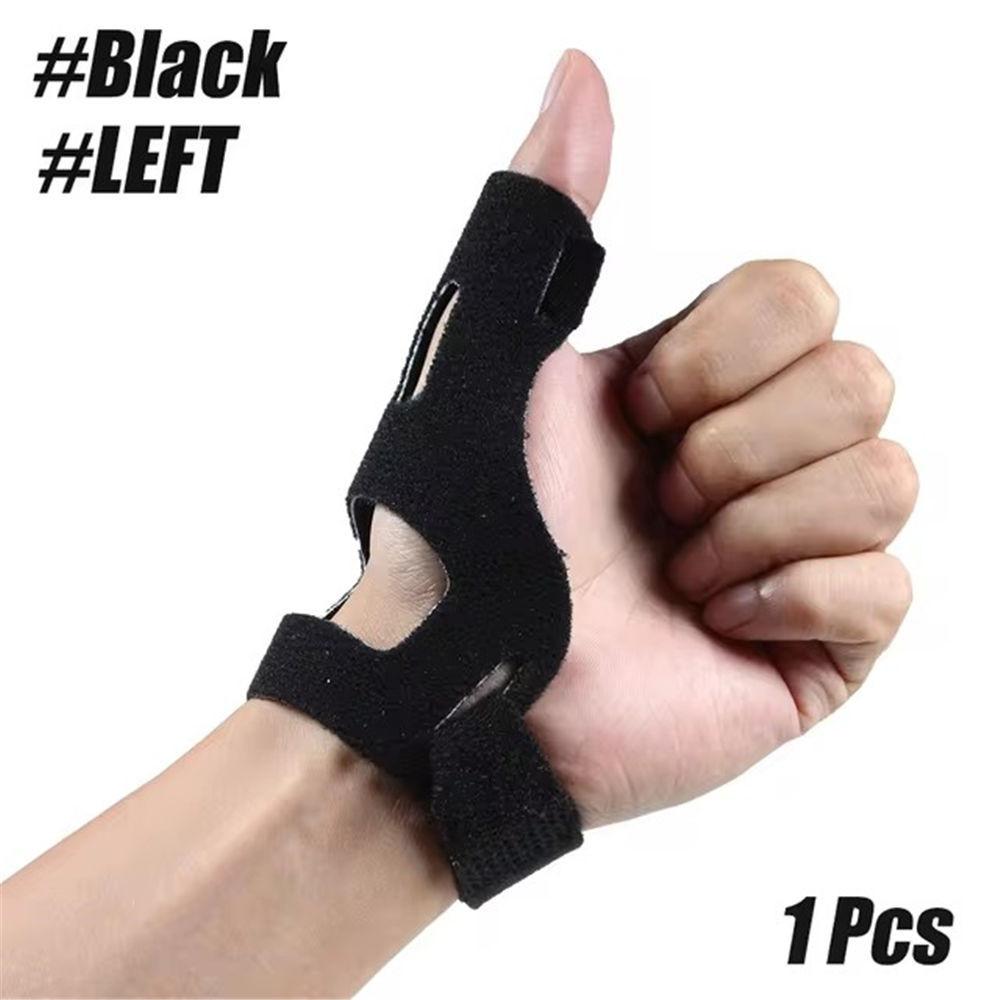

1Pcs Adjustable Thumb Brace Night Support for Pain Relief, Arthritis Tendonitis Carpal Tunnel, Wrist and Thumb Support Stabilizer left чёрный