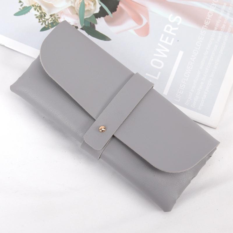 New Soft Pu Leather Thick Glasses Bag Fashion Glasses Protective Case Women Men Portable Sunglasses Boxes Eyewear Accessories