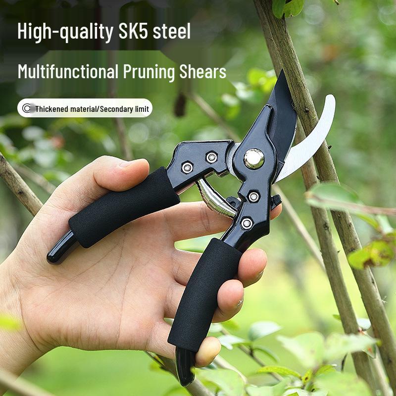 Multi-functional SK5 Black Blade Pruning Shears for Thick Branches and Bonsai