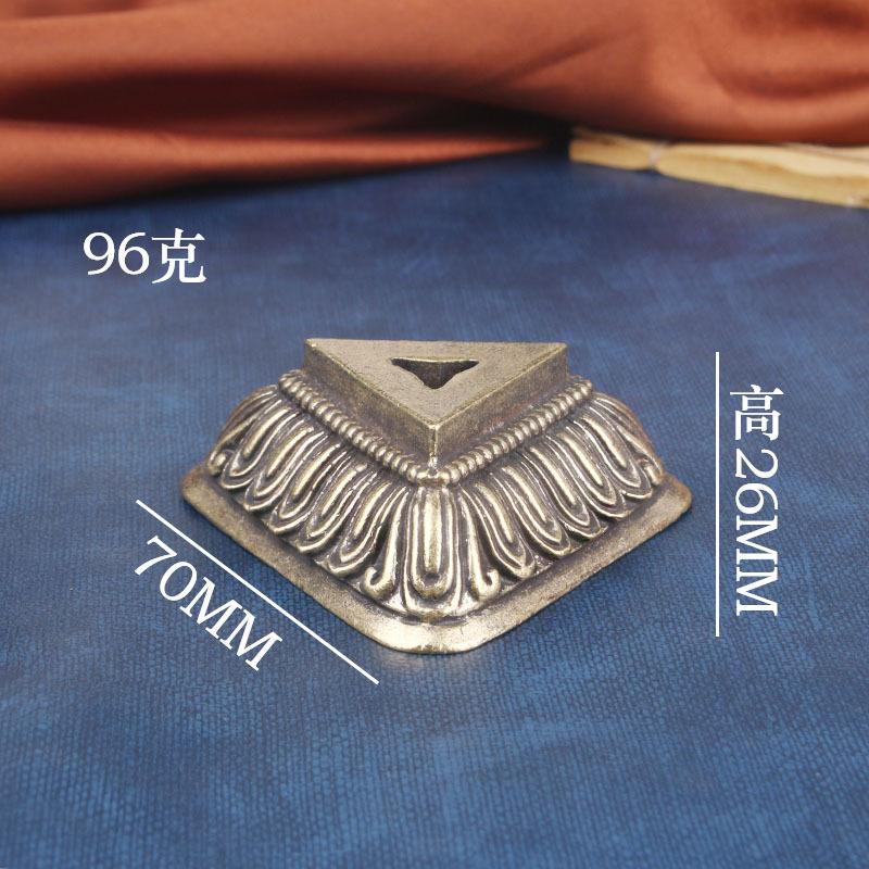 Brass Vajra Desktop Ornament Religious Ritual Instrument Demon Subduing Pestle Handheld Piece Collectible Old Copperware