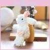 Plush Cute Rabbit Doll Stuffed Animal Keychain Bag Charm Gift For Kids Girls