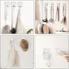 Stainless Steel Wall Hooks Adhesive Cloth Hangers Sponge Towel Rack Kitchen Storage Holder Bathroom Bracket Shower Curtain Hooks
