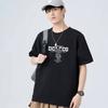Summer models loose short-sleeved T-shirt men's fashion tops round neck casual T-shirt cartoon printing