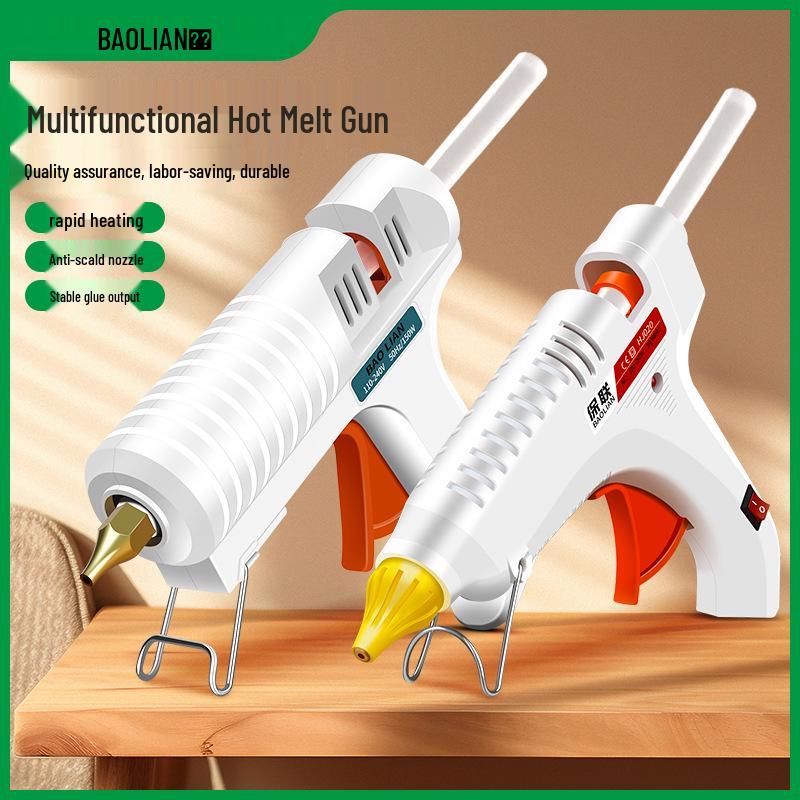 Super Sticky Electric Hot Melt Glue Gun with 7-11mm Sticks - Small Size for Household & Handmade Projects