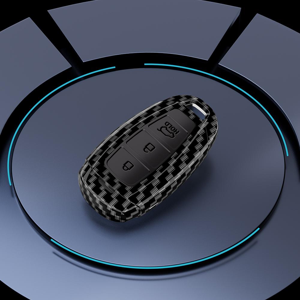

Abs Carbon Car Remote Key Case Cover Shell Fob For Hyundai I30 Ix25 Elantra Kona Solaris Azera Grandeur Ig Tm Accent Santa Fe