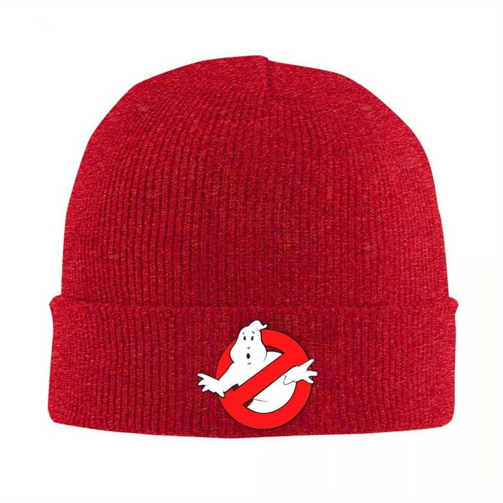 Monster Movie Ghost Knitted Hat for WoUnisex Unisex Beanie Winter Hat  GhostsBusters Warm Melon Cap