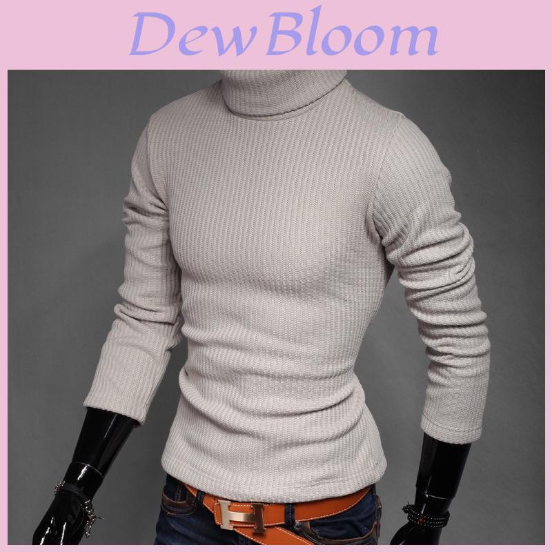 Usa Winter Men Slim Warm Knit High Neck Pullover Jumper Sweater Turtleneck Solid For Ultimate Comfort