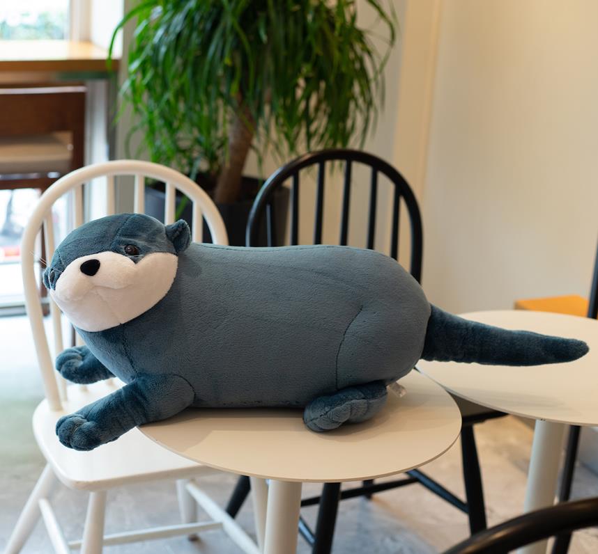 1 Stück 406080 cm Süße Otter Plüschtiere Stofftiere Realistische Wildtierpuppen Weiches Faultierkissen Weihnachtsraumdekoration Geschenk für Kinder