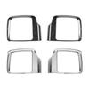 Car Rearview Mirror Rain Eyebrow Decorative Frame Cover For Suzuki Jimny 2019 Up Exterior Accessories, ABS Plastic