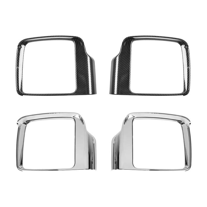 Car Rearview Mirror Rain Eyebrow Decorative Frame Cover For Suzuki Jimny 2019 Up Exterior Accessories, ABS Plastic