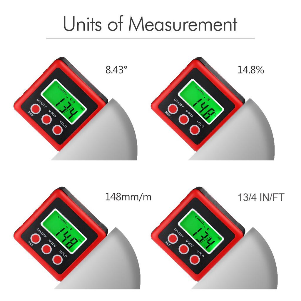 Digital Protractor Angle Gauge Precision Protractor Inclinometer Level Box Angle Finder Bevel Box