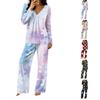 Women's Casual Fashion V-neck Loose Christmas Printed Pajamas Pajamas Set