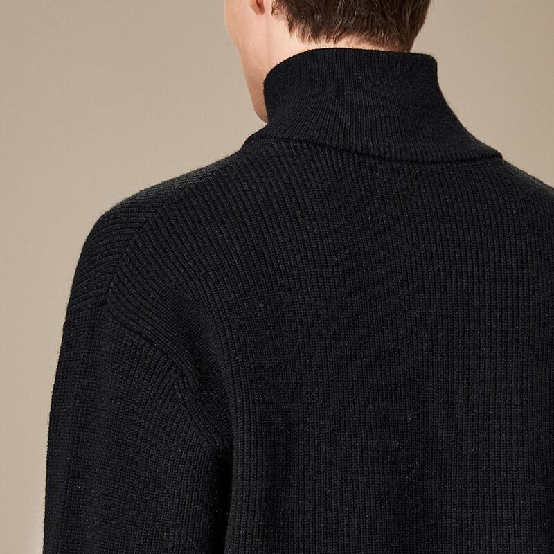 Antonio Men's Heavyweight Stand Collar Zip Sweater