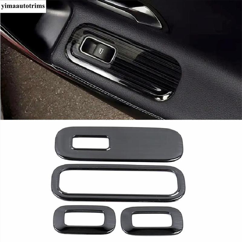 Car Inner Door Armrest Window Lift Button Control Panel Cover Trim Metal Accessories For Benz A Class W177 A200 A220  - 2024