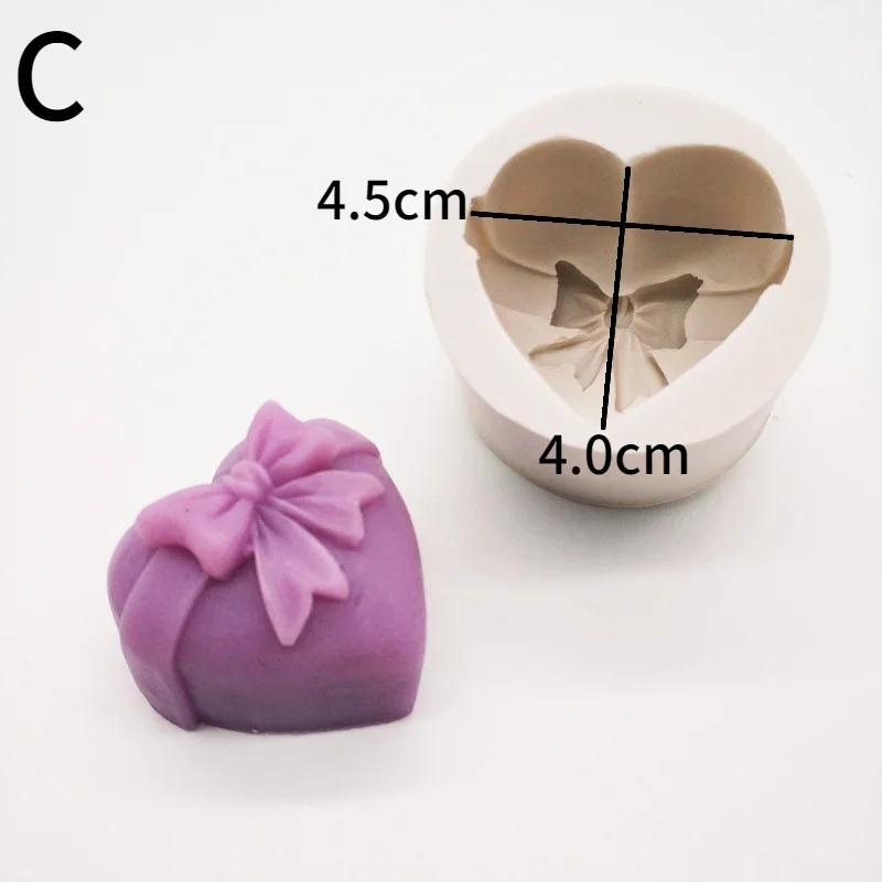 3D Love Rose Silicone Candle Mold Handmade Flower Crafts Resin Plaster Soap Molds for Valentine's Day Decoration Gift