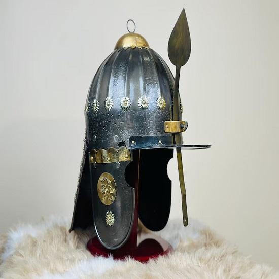 

Hussars Helmet Medieval Emperor Battle Ottoman Empire Etched Medieval Knight Armor Warrior Best Gift