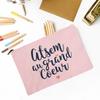 Merci Atsem Printed Makeup Bag Travel Neceser Toiletries Storage Pouch Pencil Bags Graduate Gift for Atsem Teacher's Day Present