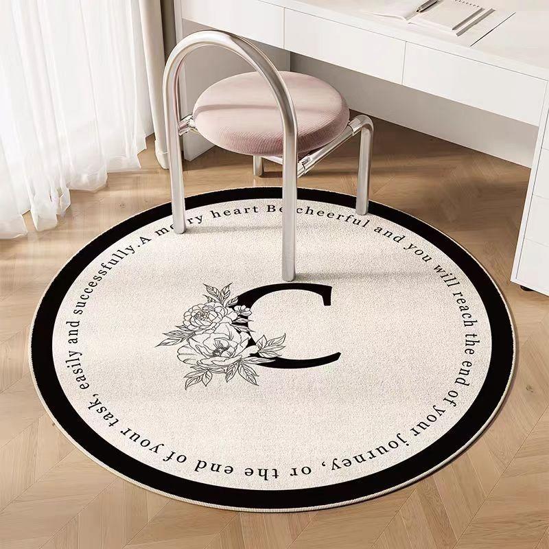 Ins Round Carpet - Soft And Comfortable For Living Room Floor, Bedroom Dressing Table And Footrest - Home Decoration